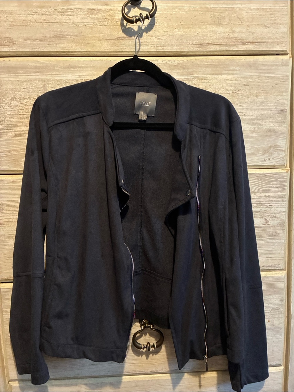 Lysse Navy Women's Zip-Front Jacket